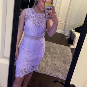 Lilac lace dress
